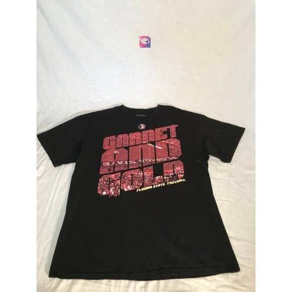 Florida State University FSU Graphic Shirt Mens sz XL Black Short Sleeve T-Shirt - Picture 1 of 4